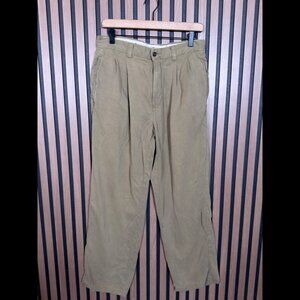 Tommy Bahama Pants 30 x 30 Mens Beige 100% Silk Chino Trousers Pleated